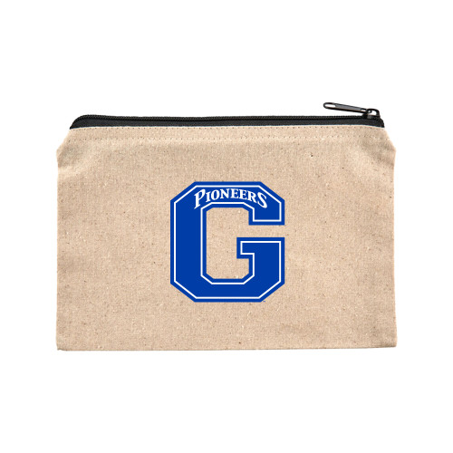  8oz. Natural Cotton Travel Pouch - Primary Logo