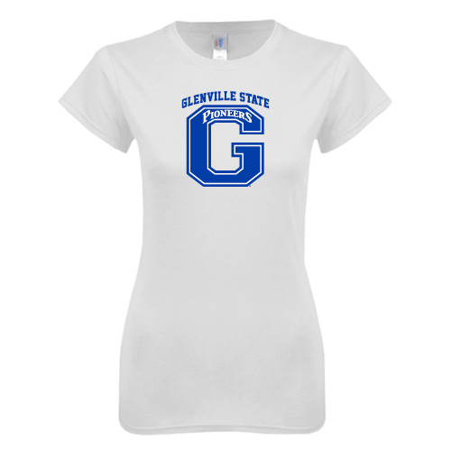  Next Level Womens White Boyfriend Tee - Glenville State G