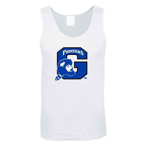  White Tank Top - Secondary Logo