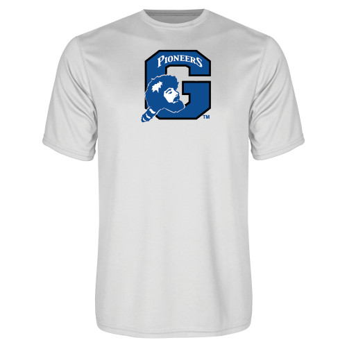  White Performance Tee - Secondary Logo
