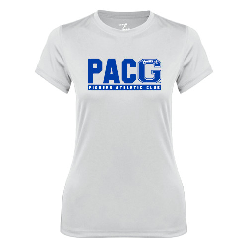  Womens White Performance Tee - PACG