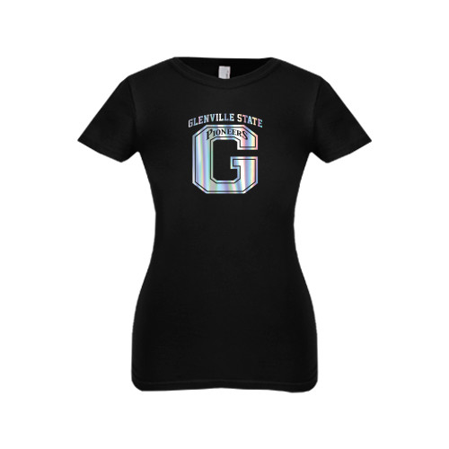  Next Level Girls Black Fashion Fit T Shirt - Glenville State G