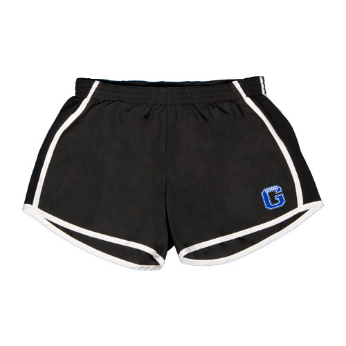  Womens Black/White Team Short - Primary Logo