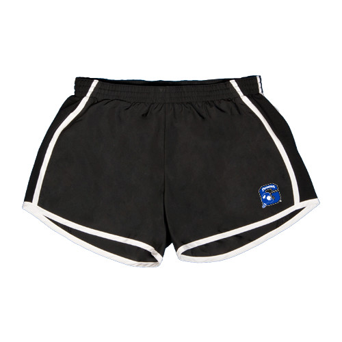  Womens Black/White Team Short - Secondary Logo