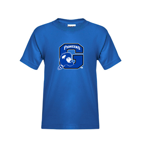  Youth Royal T Shirt - Secondary Logo