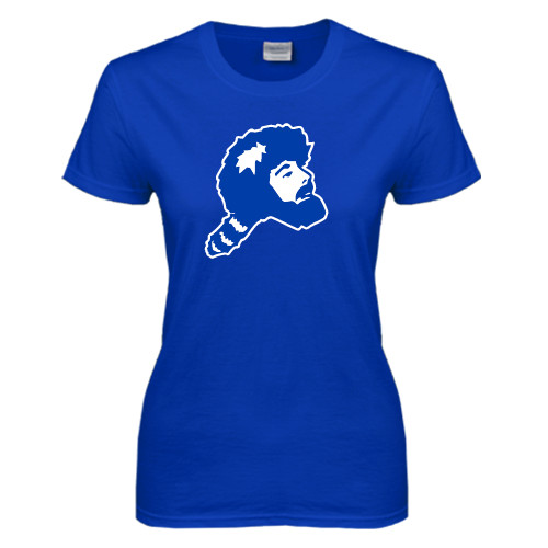  Womens Royal Short Sleeve Tee - Pioneer Head