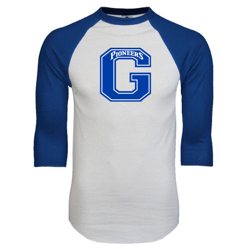 Main Image for  White/Royal Raglan Baseball T Shirt