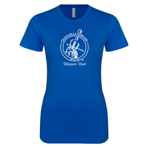  Next Level Womens Royal Boyfriend Tee - Glenville State Bluegrass Band