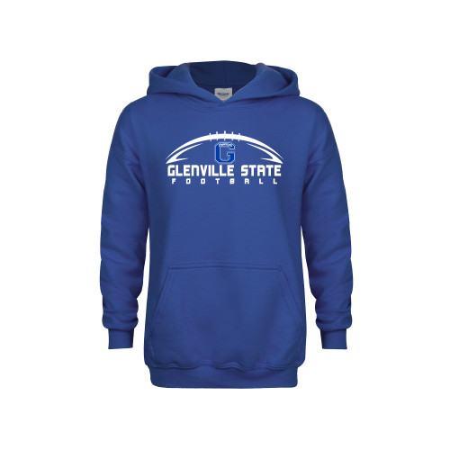  Youth Royal Fleece Hoodie - Football on Top