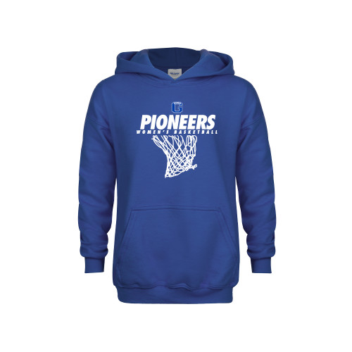  Youth Royal Fleece Hoodie - Womens Basketball with Net