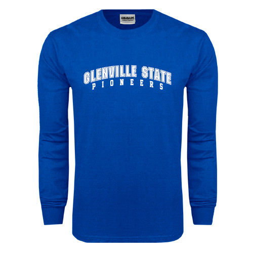  Royal Long Sleeve T Shirt - Glenville State Pioneers Arched
