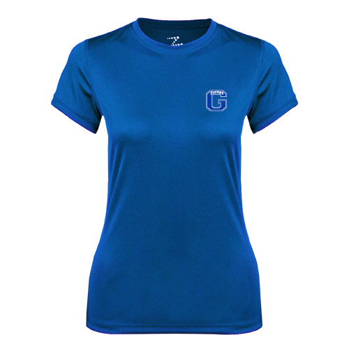  Womens Royal Performance Tee - Primary Logo