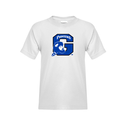  Youth White T Shirt - Secondary Logo