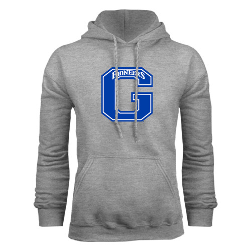  Grey Fleece Hoodie - Primary Logo