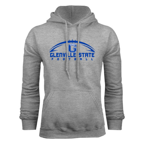  Grey Fleece Hoodie - Football on Top