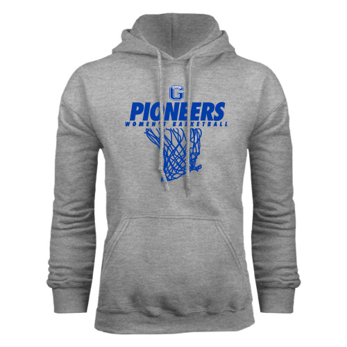  Grey Fleece Hoodie - Women Basketball with Net