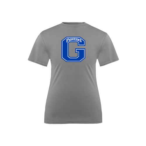  Youth Performance Grey Concrete Tee - Primary Logo