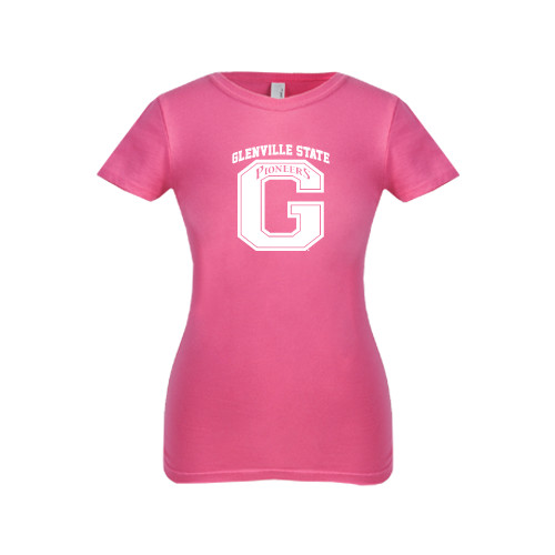  Next Level Girls Fuchsia Fashion Fit T Shirt - Glenville State G