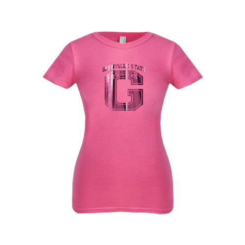  Next Level Girls Fuchsia Fashion Fit T Shirt - Glenville State G