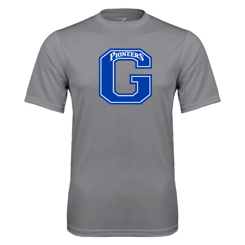  Grey Concrete Performance Tee - Primary Logo