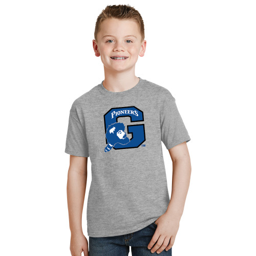  Youth Grey T-Shirt - Secondary Logo