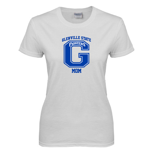  Womens White Short Sleeve Tee - Mom
