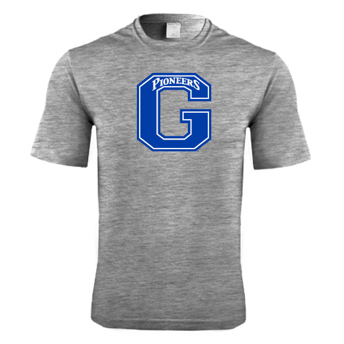  Grey Heather Performance Contender Tee - Primary Logo