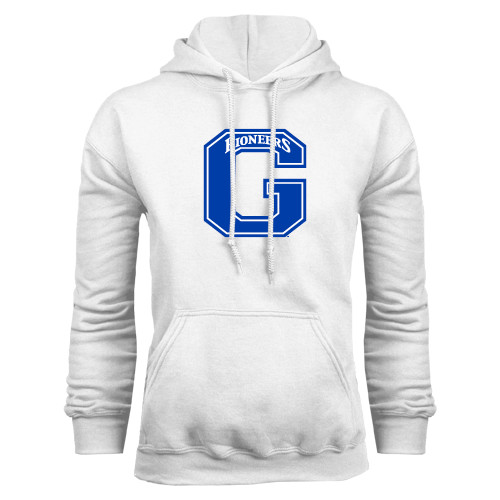  White Fleece Hoodie - Primary Logo