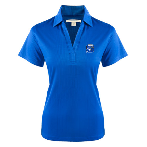  Womens Royal Performance Fine Jacquard Polo - Secondary Logo