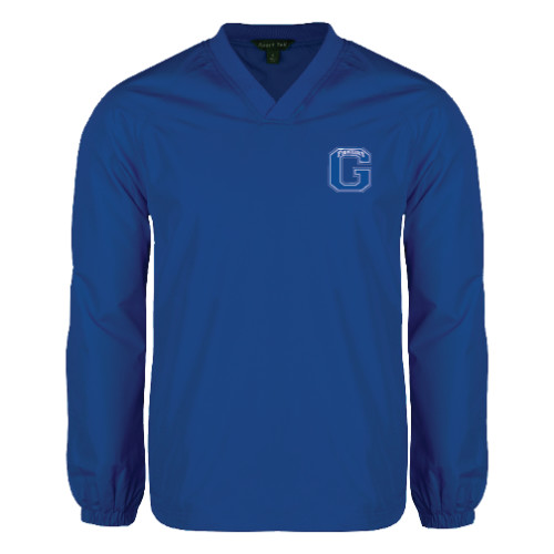  Royal V Neck Raglan Windshirt - Primary Logo