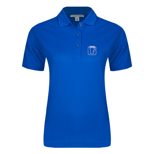  Womens Silk Touch Royal Pique Polo - Primary Logo