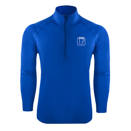  Sport Tek Royal Sport Wick Stretch 1/2 Zip Pullover - Primary Logo