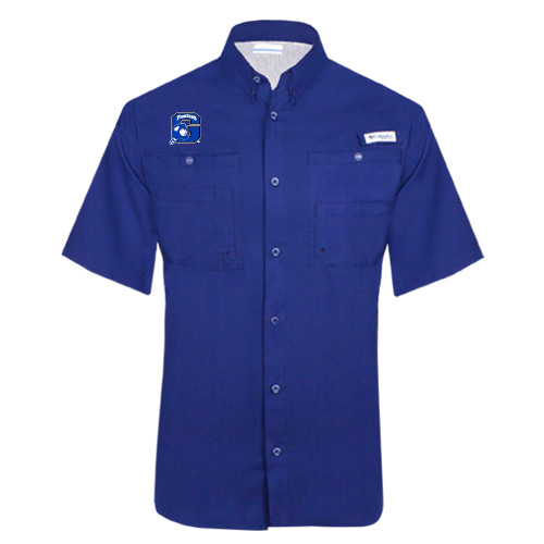  Columbia Royal Tamiami Performance Short Sleeve Shirt - Secondary Logo