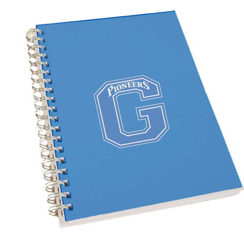  Clear 7 x 10 Spiral Journal Notebook - Primary Logo
