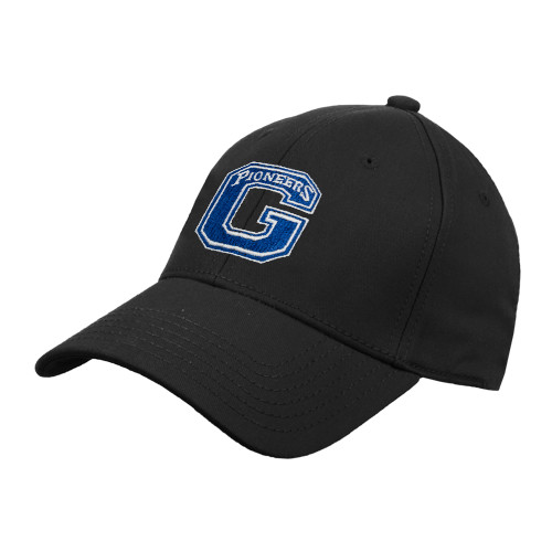  Black Structured Adjustable Pro Style Hat - Primary Logo
