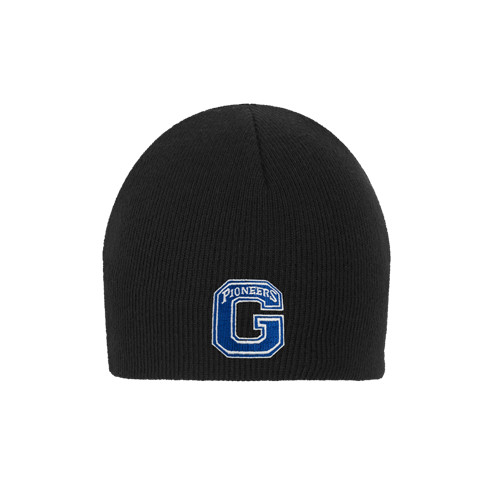  Black Knit Beanie - Primary Logo