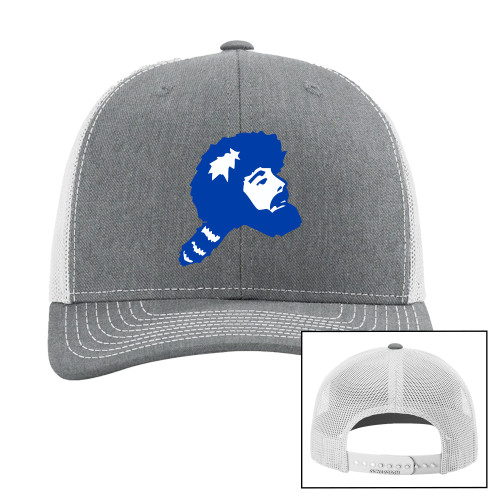  Richardson Heather Grey/Light Grey Trucker Hat - Pioneer Head