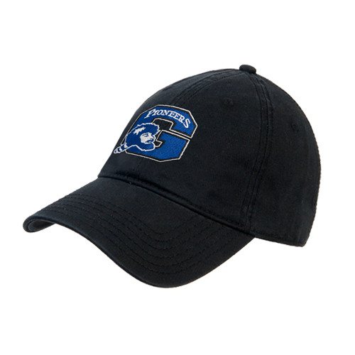  Black Unstructured Adjustable Low Profile Hat - Secondary Logo