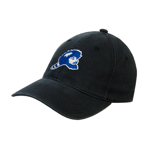  Black Flexfit Structured Low Profile Hat - Pioneer Head