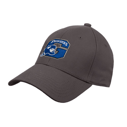  Charcoal Structured Adjustable Pro Style Hat - Secondary Logo