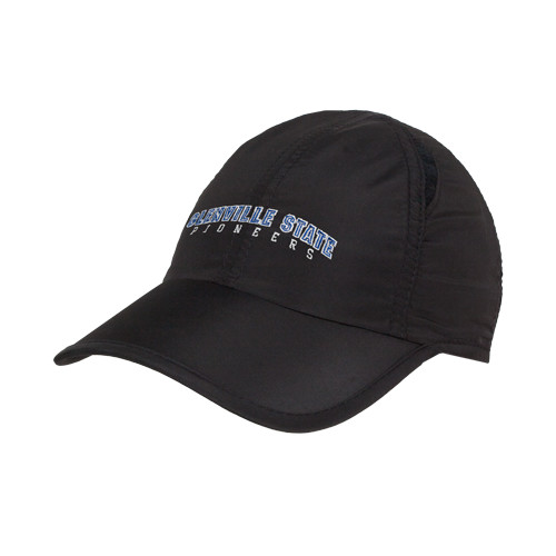  Womens Black Performance Cap - Glenville State Pioneers Arched
