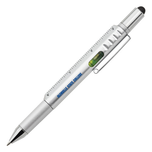  6 in 1 Silver Ballpoint Pen - Grenville State College Flat