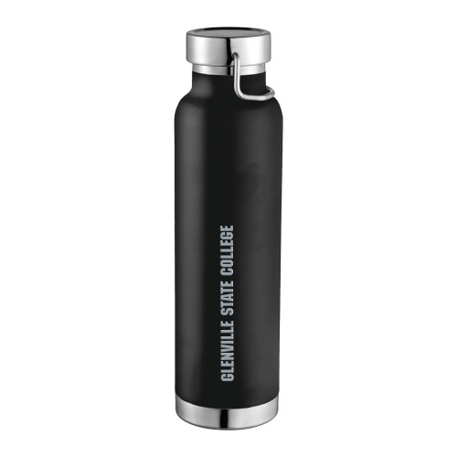  Thor Copper Vacuum Insulated Black Bottle 22oz - Glenville State College Engraved