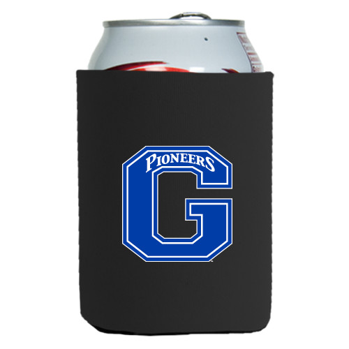  Neoprene Black Can Holder - Primary Logo
