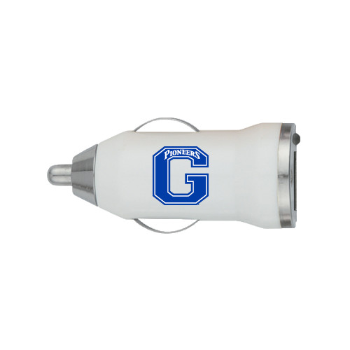 On the Go White Car Charger - Primary Logo