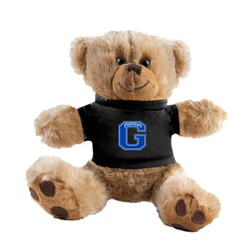  Plush Big Paw 8 1/2 inch Brown Bear w/Black Shirt - Primary Logo