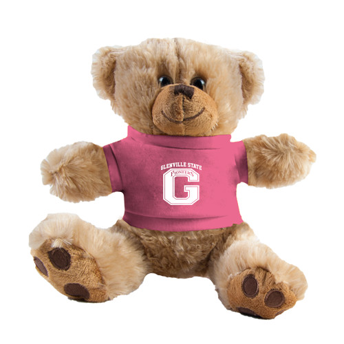  Plush Big Paw 8 1/2 inch Brown Bear w/Pink Shirt - Glenville State G