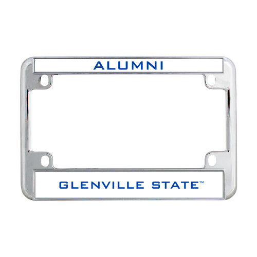  Metal Motorcycle License Plate Frame in Chrome - Alumni