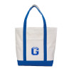 Thumbnail image for  Contender White/Royal Canvas Tote