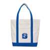 Thumbnail image for  Contender White/Royal Canvas Tote